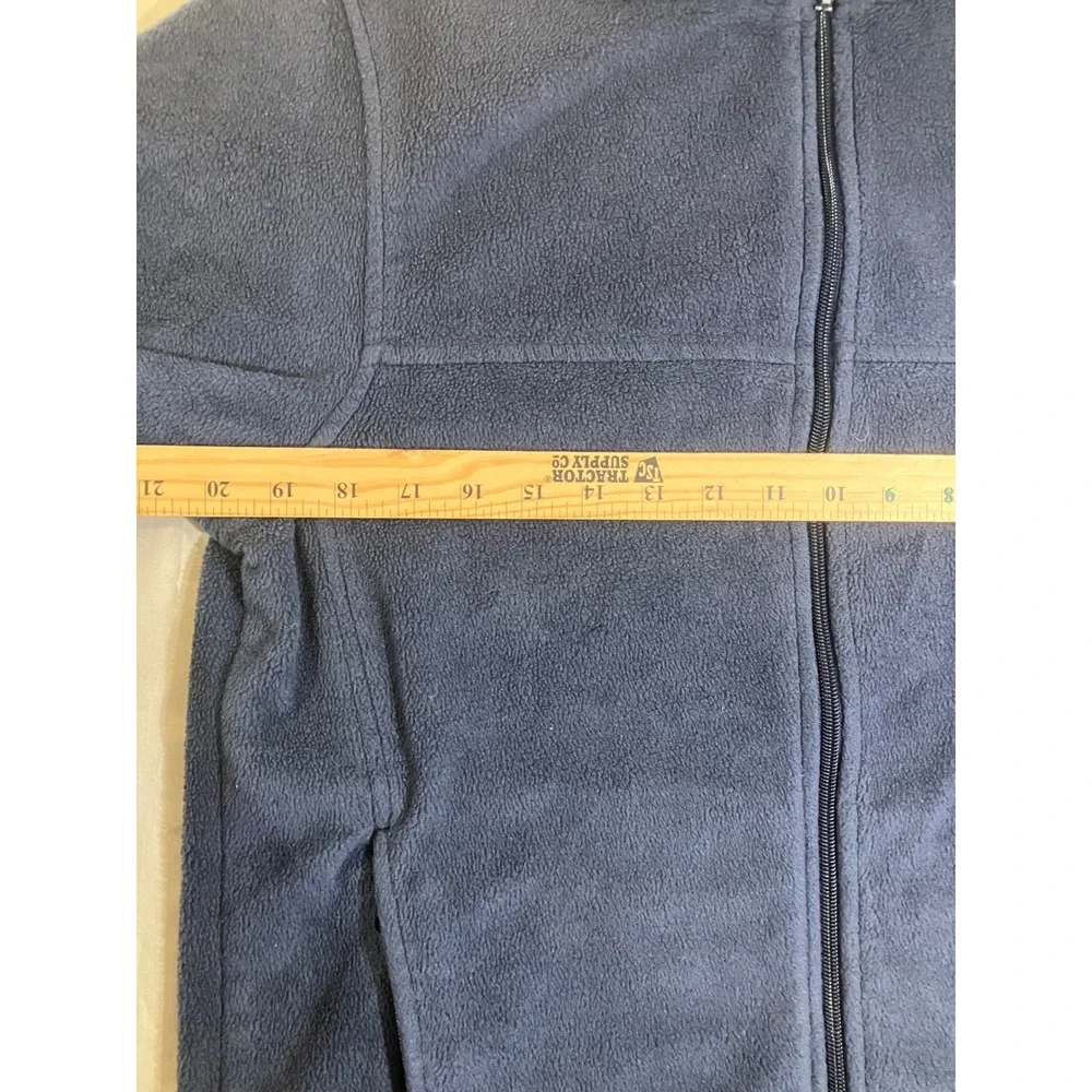 Columbia Mens Navy Blue Full Zip Fleece‎ Jacket Mock Neck Size M 00656-BV0-2011